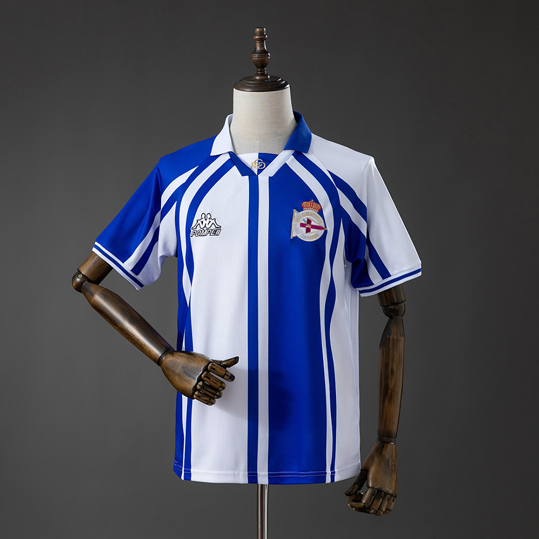 Deportivo La Coruna X Bebet Pompeii Retro Style Jersey S-4XL 3