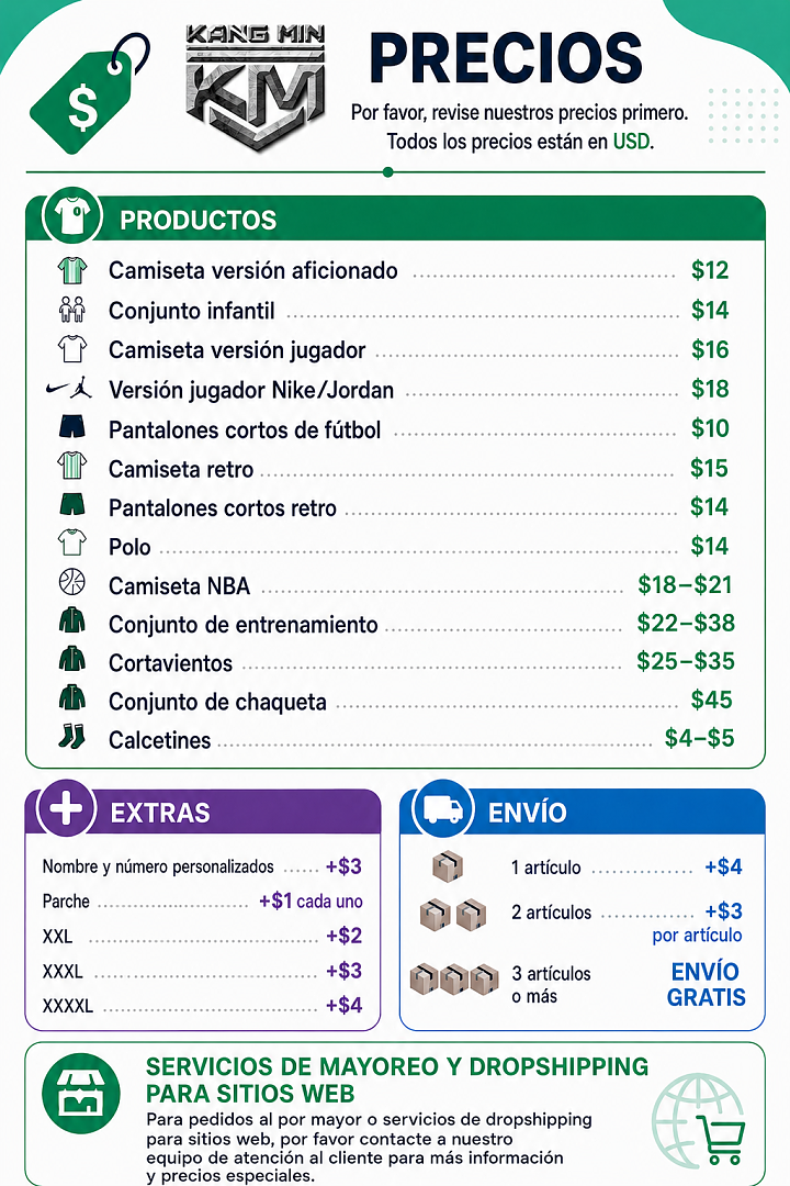 Lista de precios en español 2