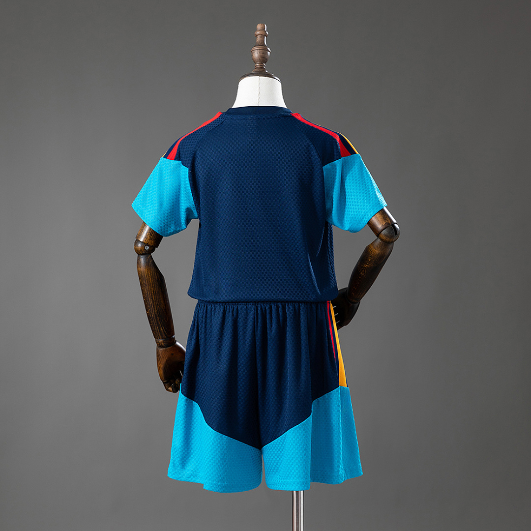Spain 2026 Player Version Training Kids Kit Jersey - Royal Blue Size 16-28 3