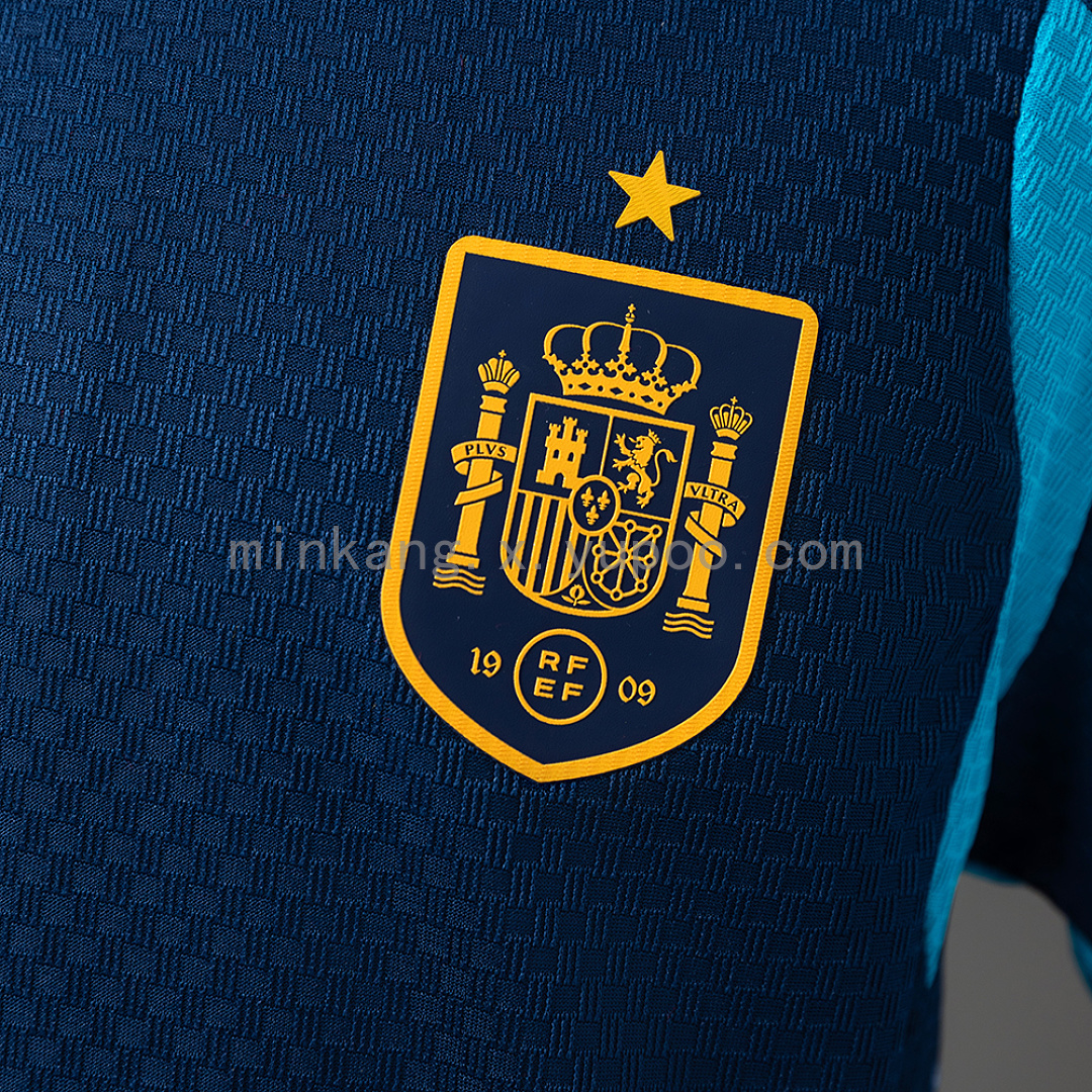 Spain 2026 Player Version Training Kids Kit Jersey - Royal Blue Size 16-28 7