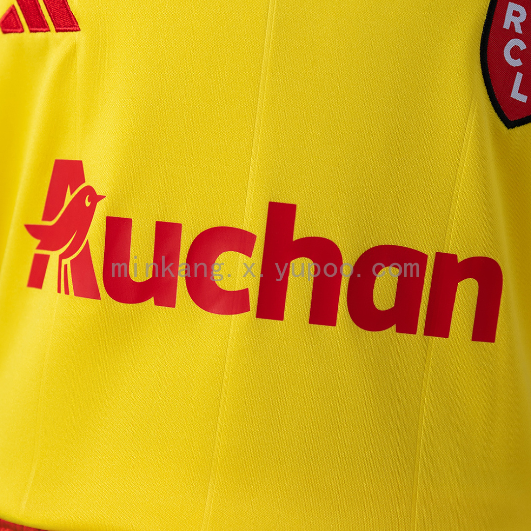 RC Lens 26/27 Home Kids Kit Jersey Size：16-28 8
