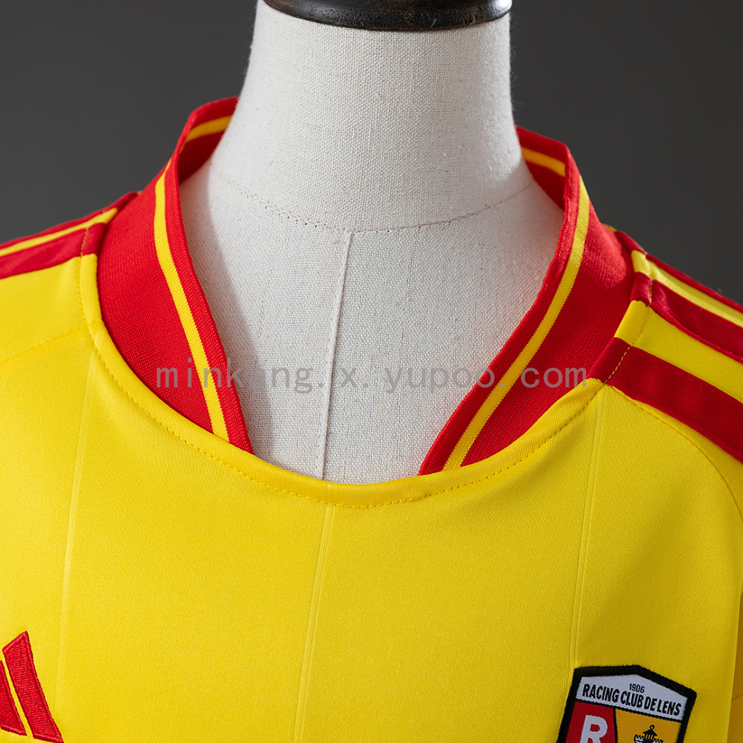 RC Lens 26/27 Home Kids Kit Jersey Size：16-28 9