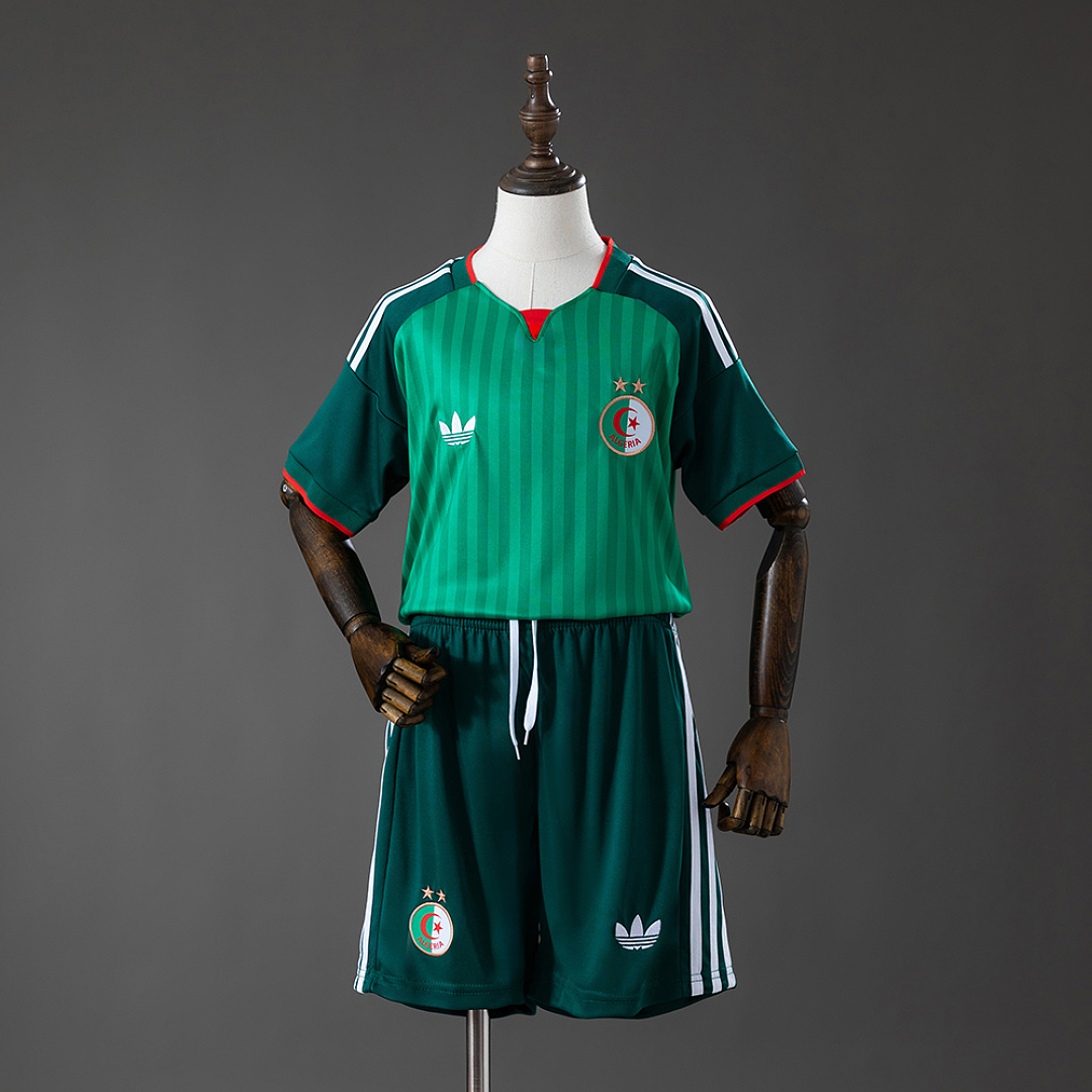 Algeria 2026 Away Kids Kit Jersey Size：16-28 3