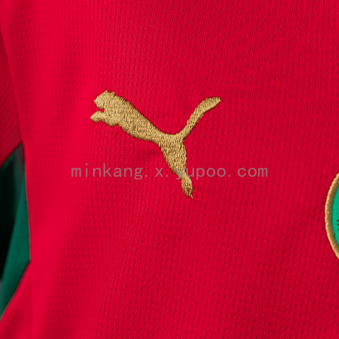 Morocco 2026 Home Kids Kit Jersey Size：16-28 6