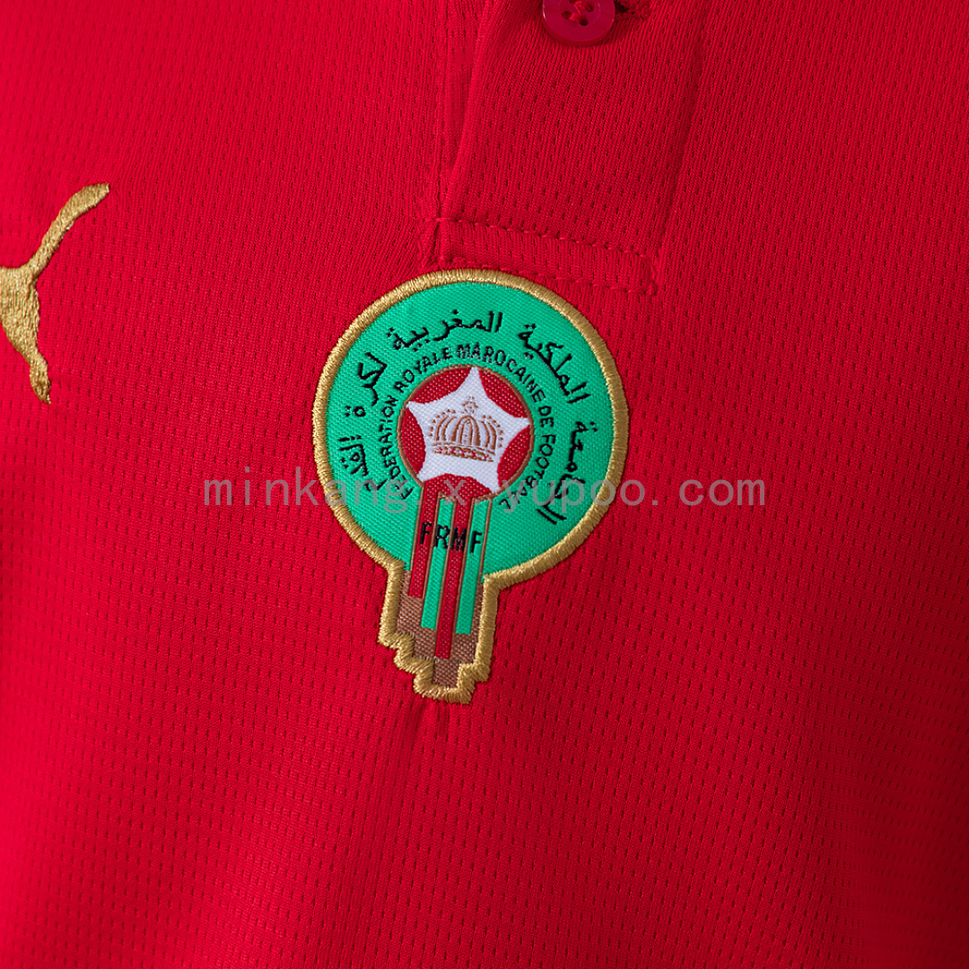 Morocco 2026 Home Kids Kit Jersey Size：16-28 7