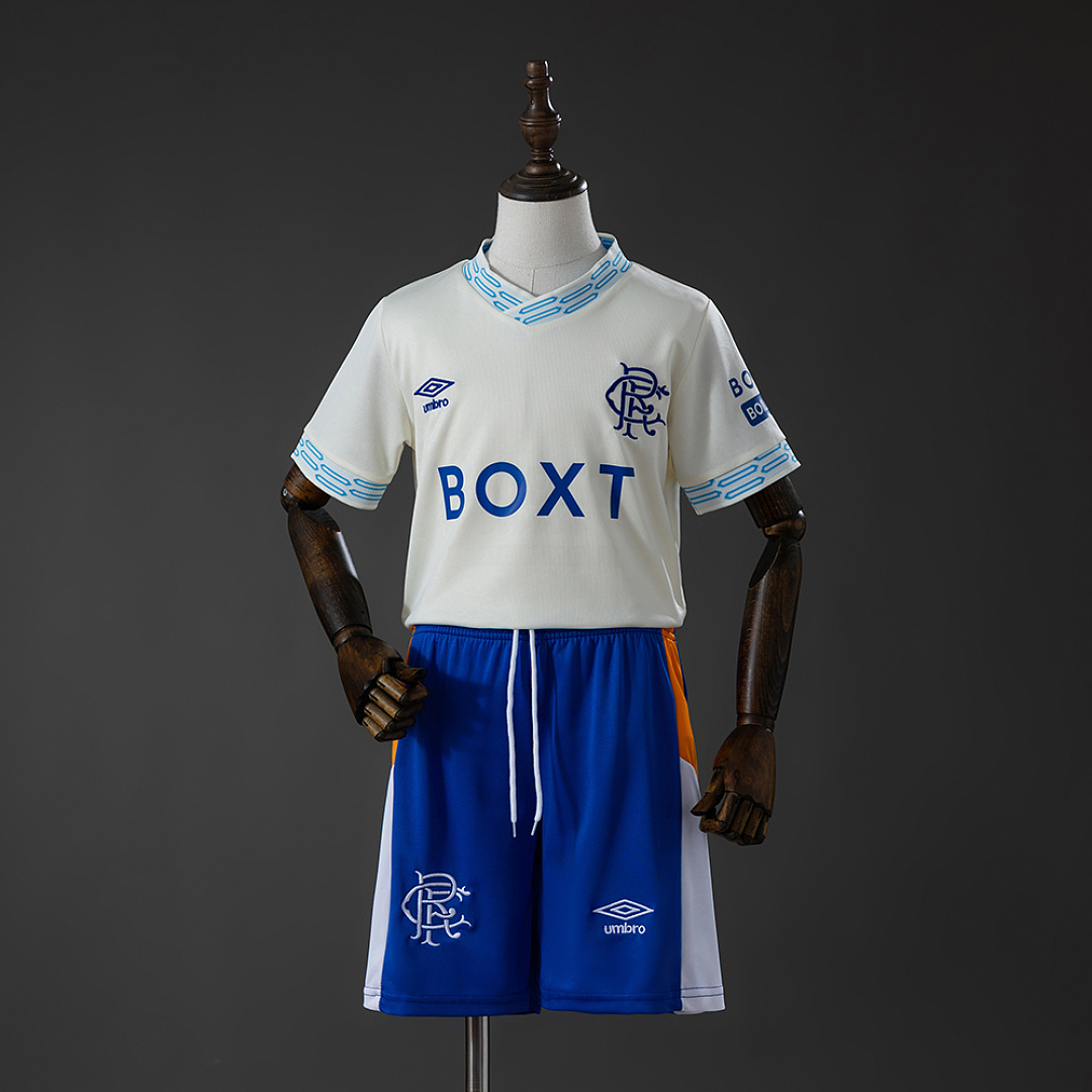 Rangers 26/27 Away Kids Kit Jersey Size 16-28 3