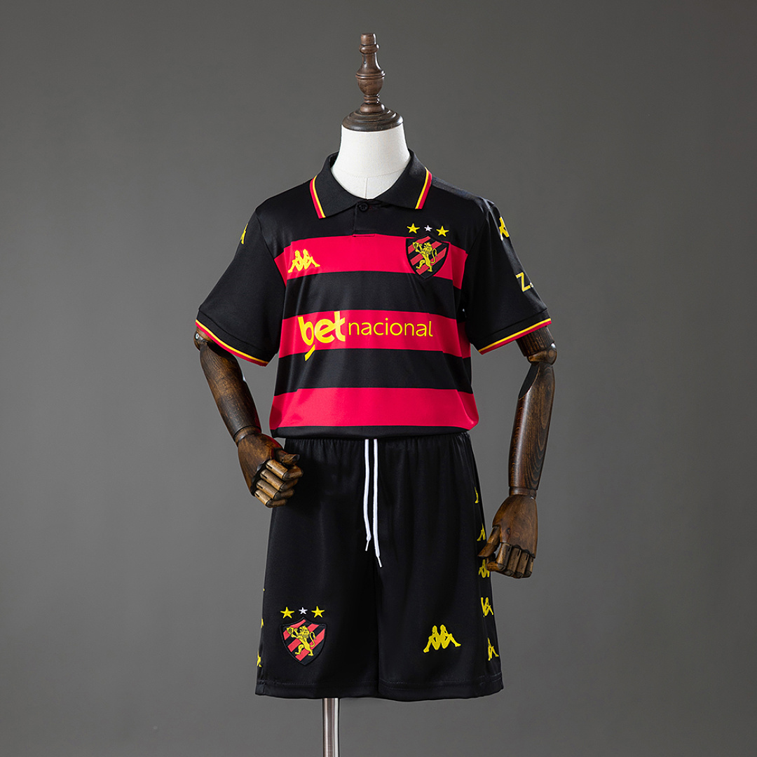 Sport Recife 26/27 Home Kids Kit Jersey Size 16-28 3