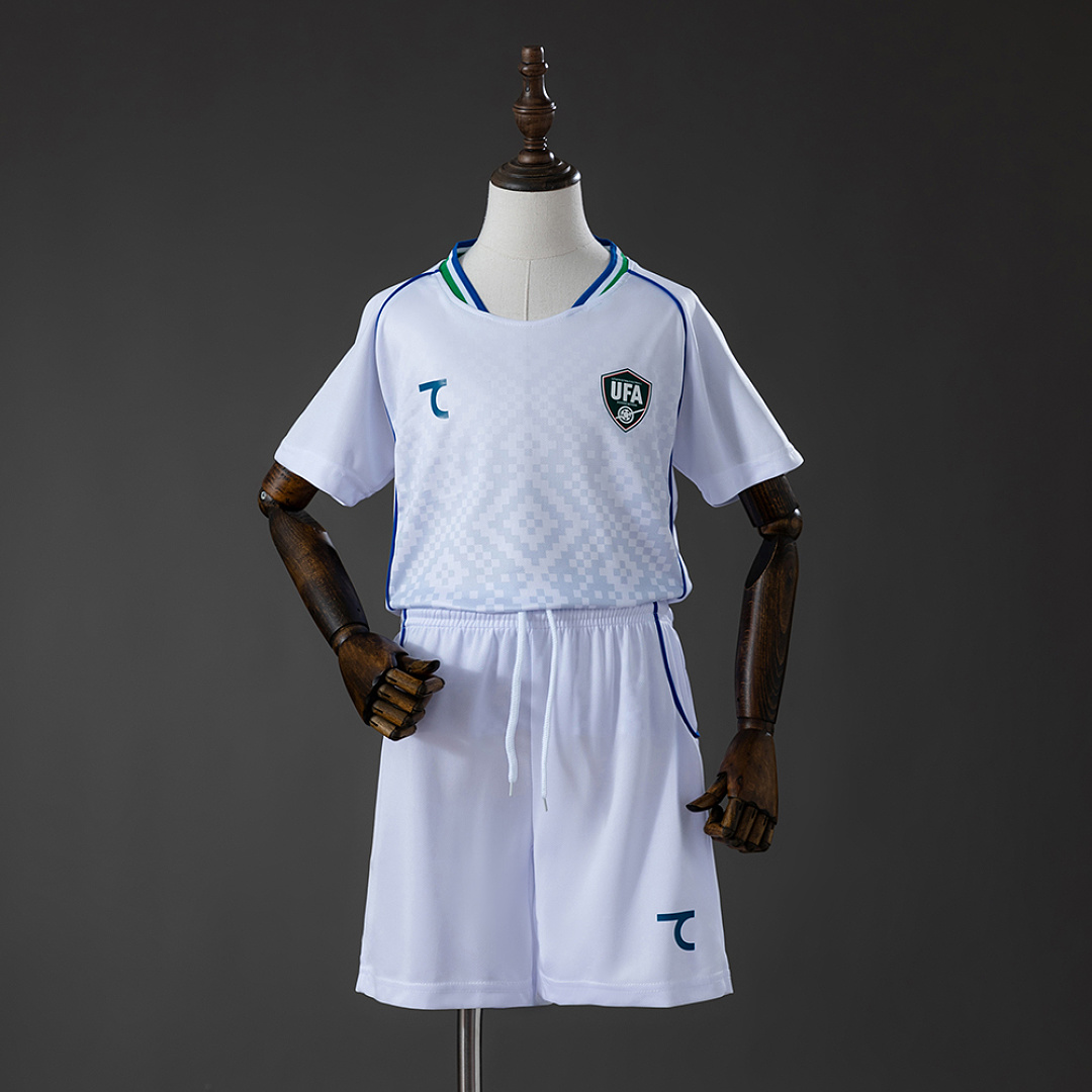 Uzbekistan 2026 Away Kids Kit Jersey Size 16-28 3