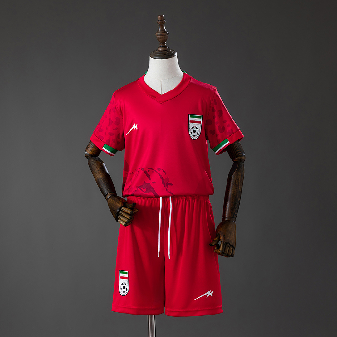 Iran 2026 Away Kids Kit Jersey Size 16-28