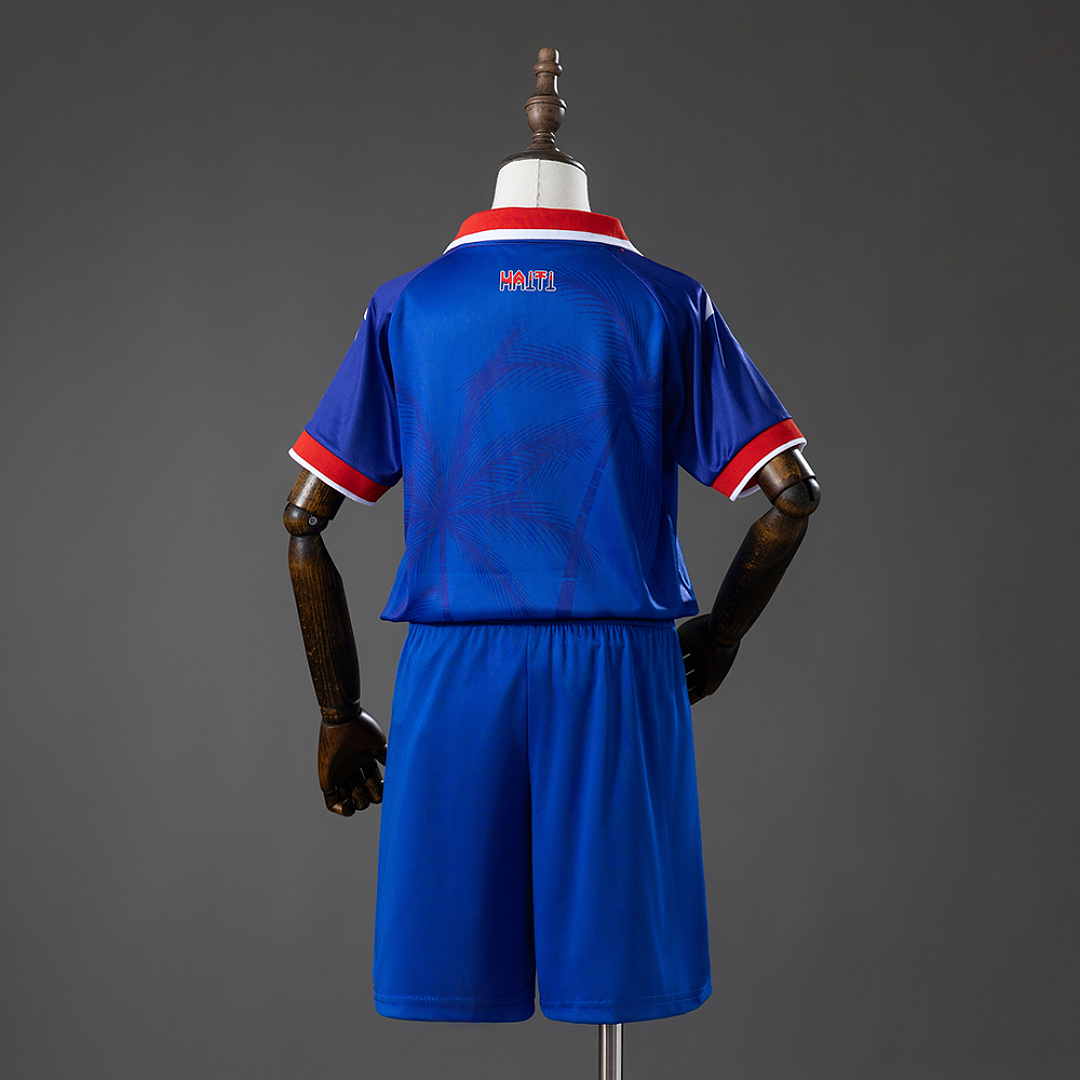Haiti 2026 Home Kids Kit Jersey Size 16-28 2