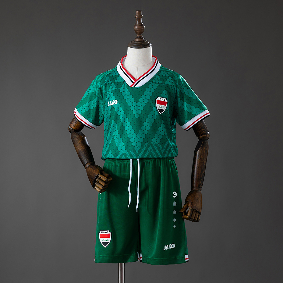 Iraq 2026 Away Kids Kit Jersey Size 16-28