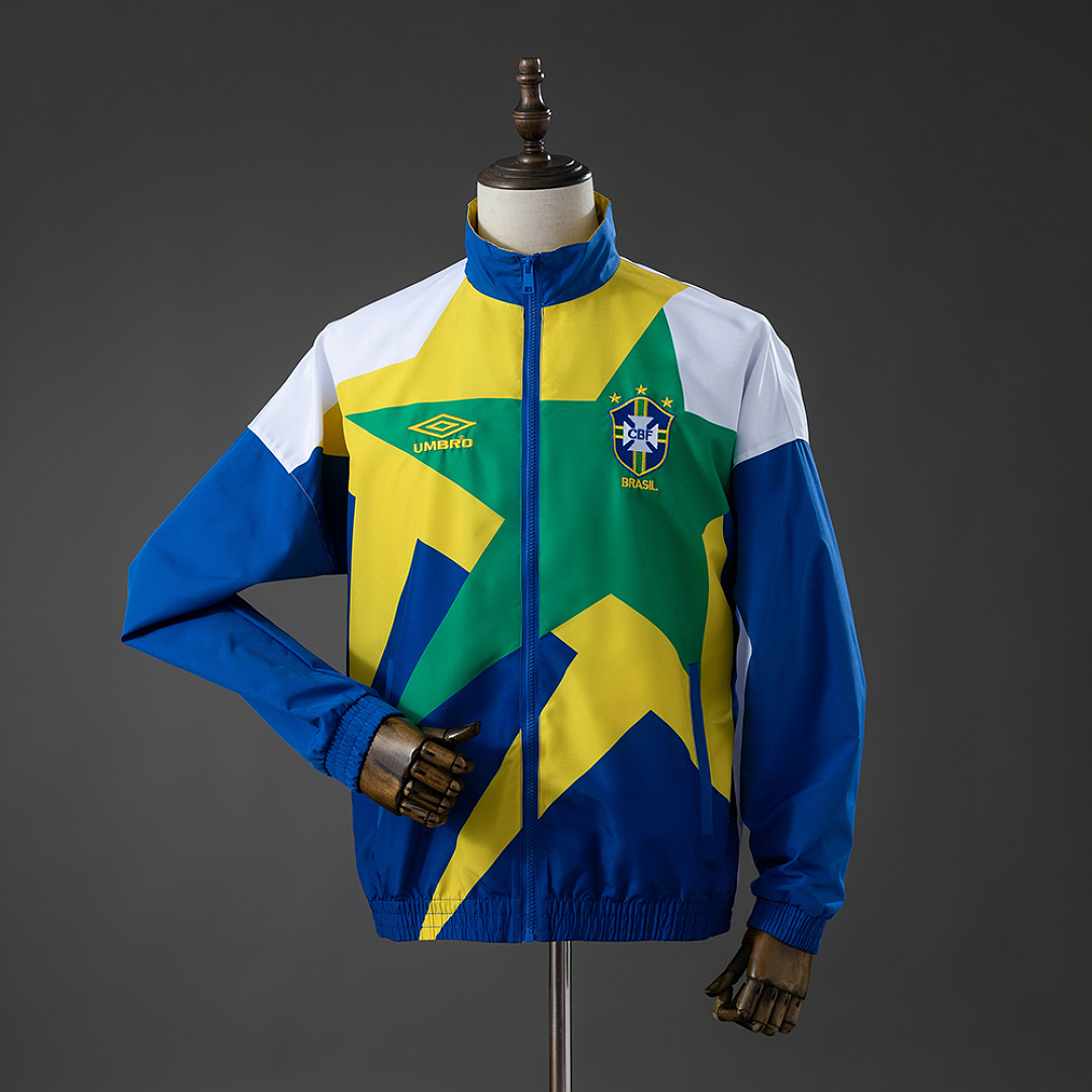 Brazil 92/94 Track Jacket Retro Windbreaker S-XXL 2