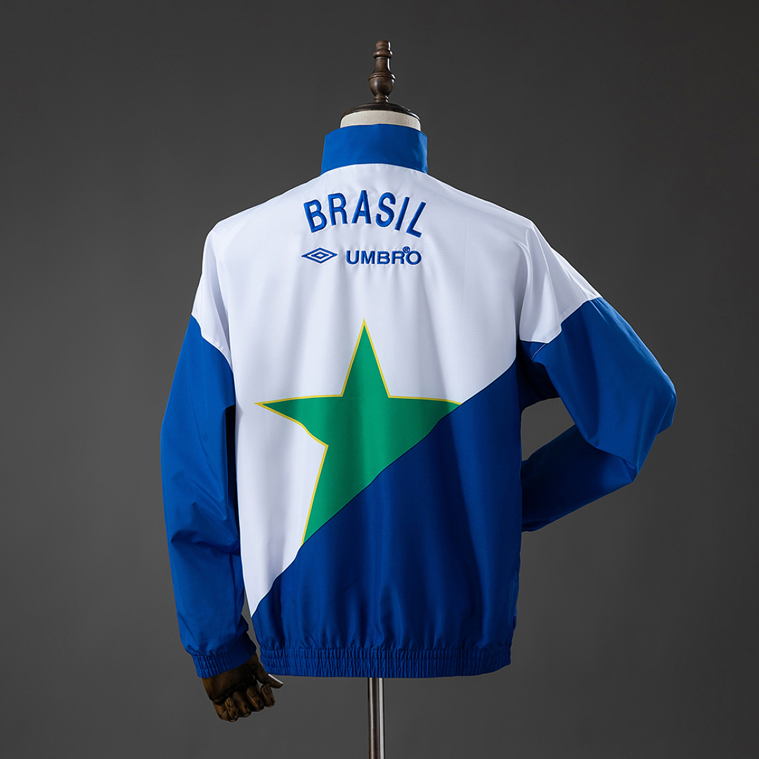 Brazil 92/94 Track Jacket Retro Windbreaker S-XXL 3
