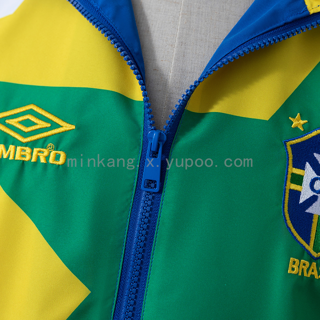 Brazil 92/94 Track Jacket Retro Windbreaker S-XXL 5