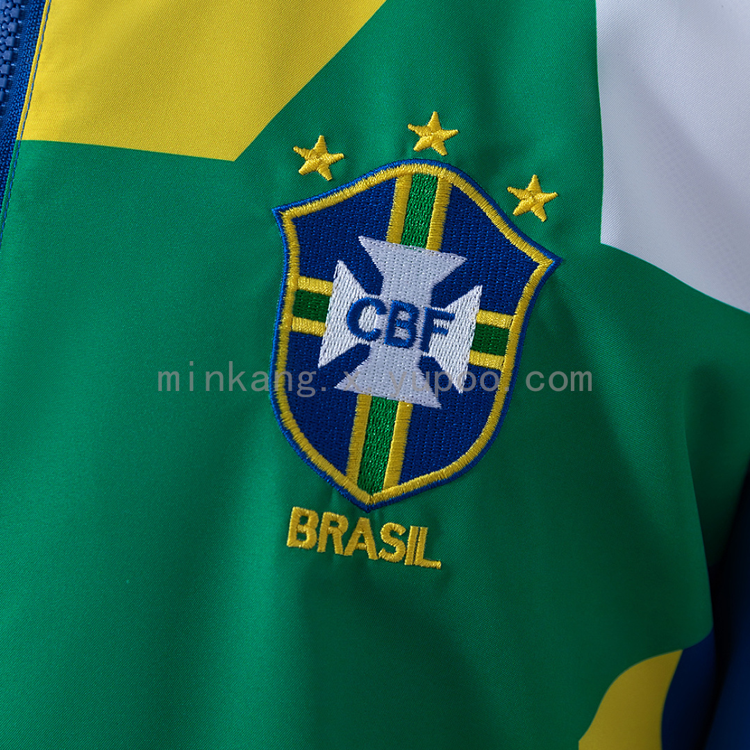 Brazil 92/94 Track Jacket Retro Windbreaker S-XXL 7