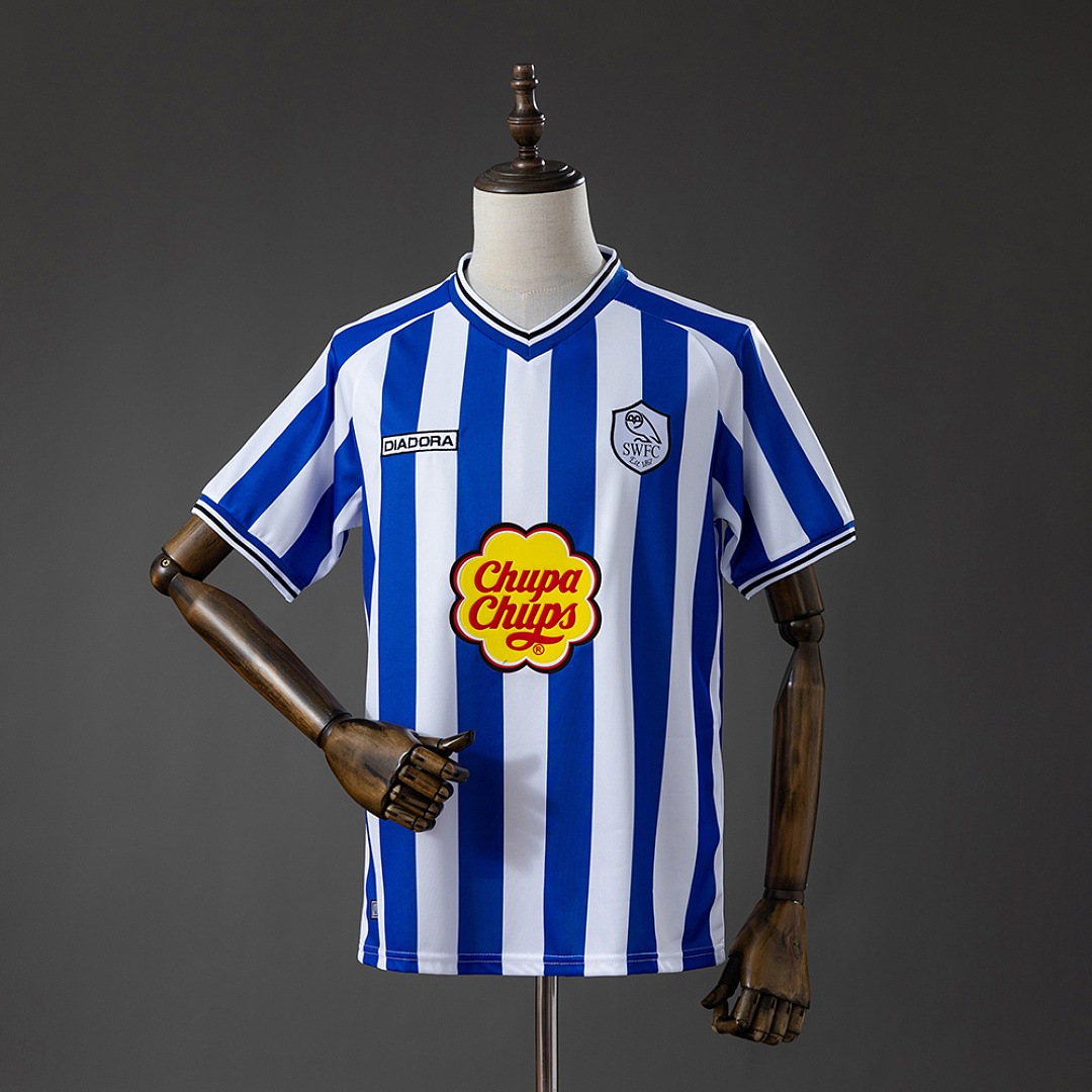 Sheffield Wednesday 2001 Home Game Retro Jersey S-4XL 3