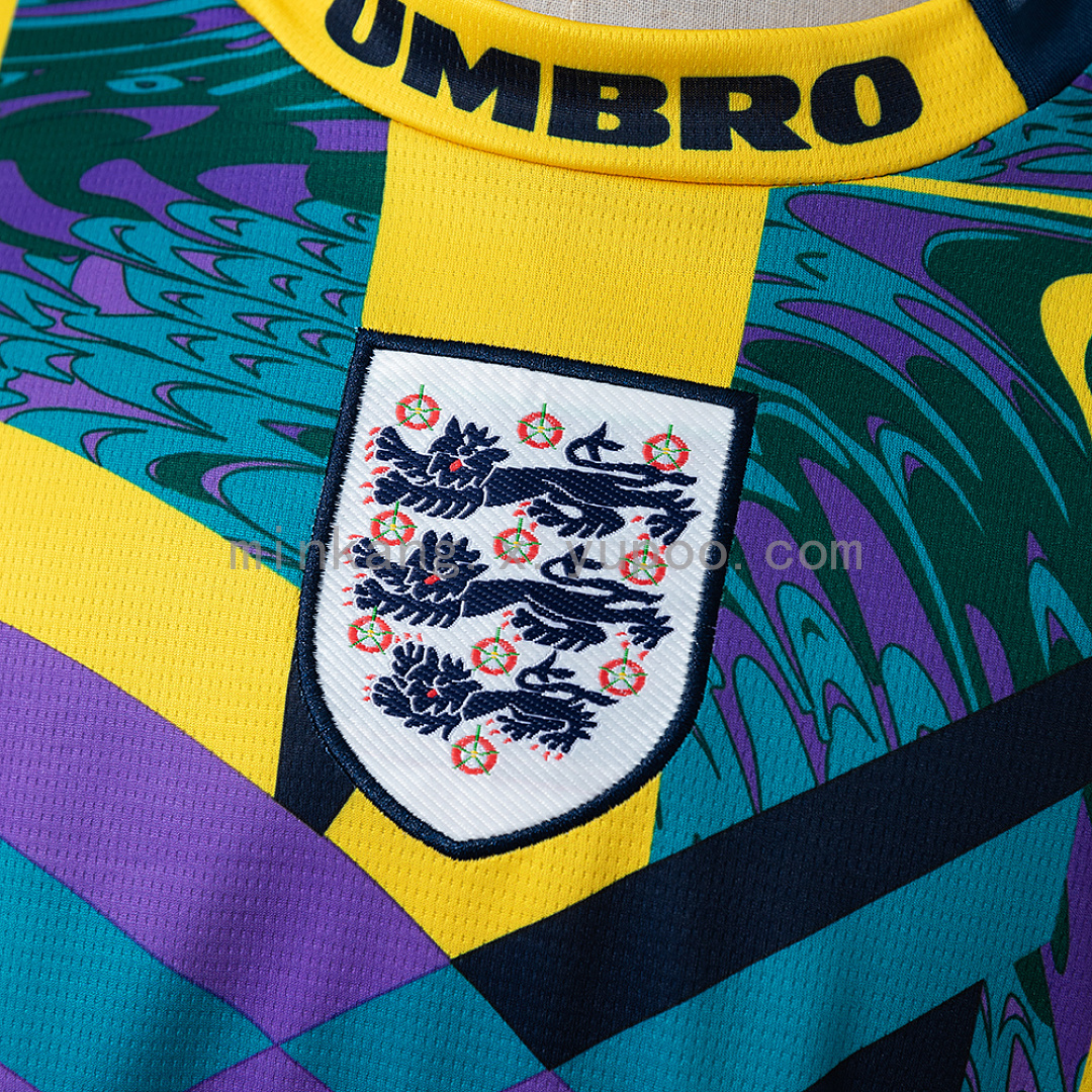 England 1995 Goalkeeper Long-Sleeve Retro Jersey S-XXL 5