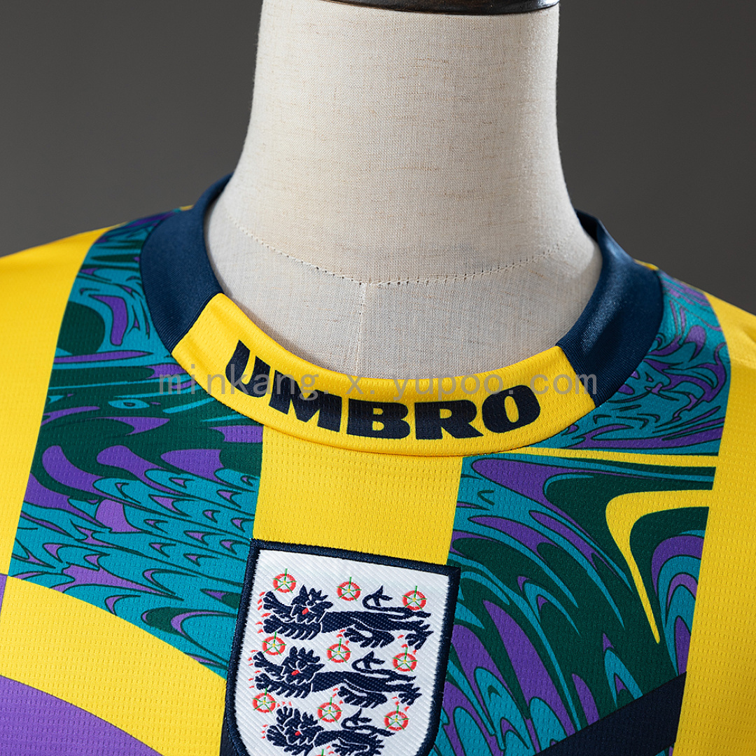 England 1995 Goalkeeper Long-Sleeve Retro Jersey S-XXL 6
