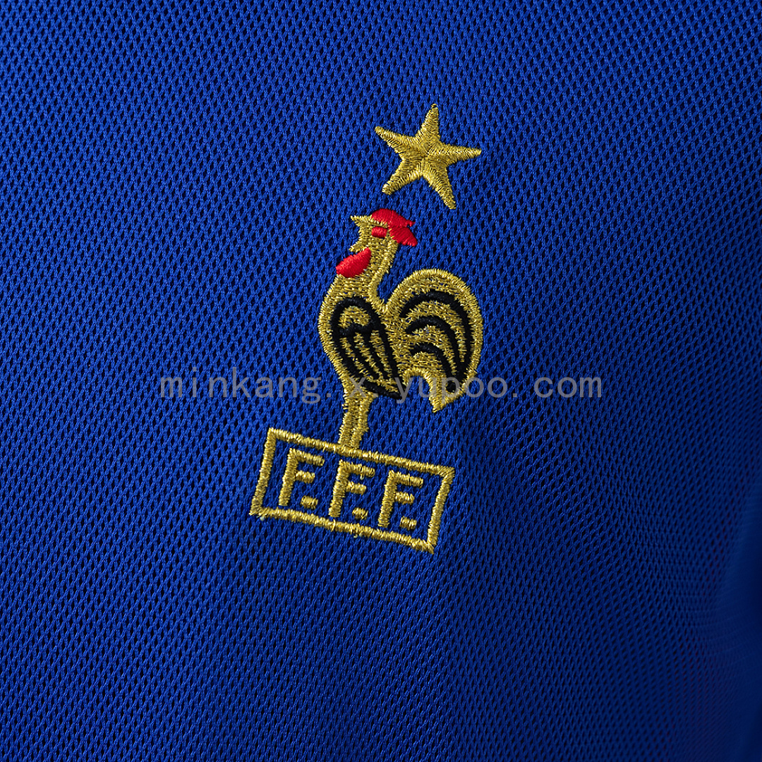 France 2002 Home Retro Jersey S-XXL 4