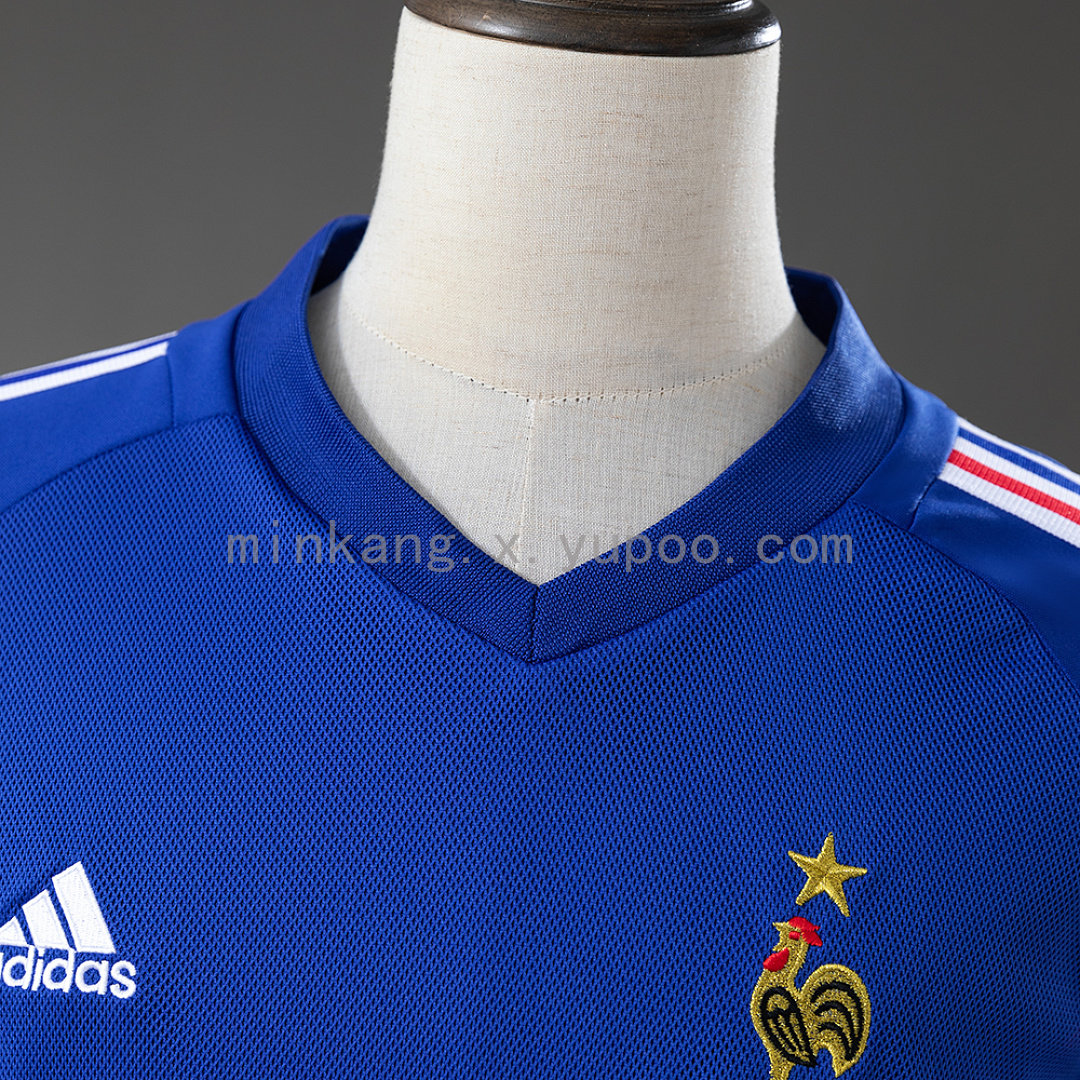 France 2002 Home Retro Jersey S-XXL 5