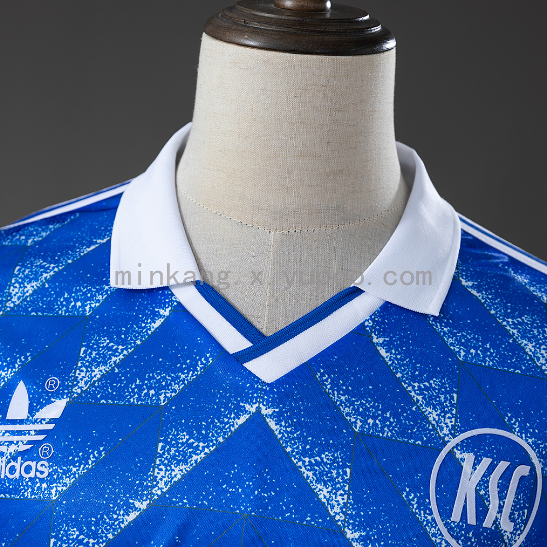 Karlsruher 89/90 Home Retro Long Sleeved Jersey S-XXL 7