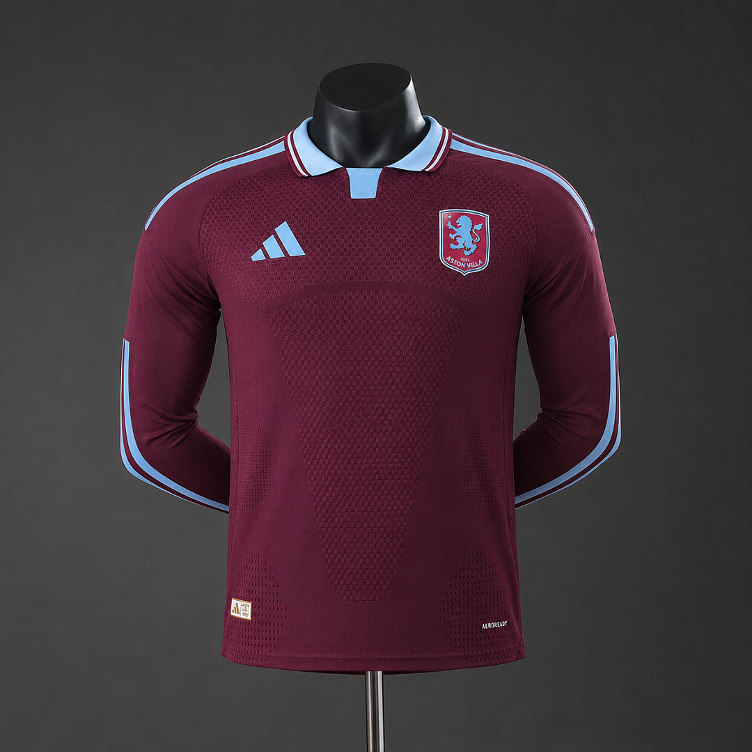 Aston Villa 26/27 Home Player Version Long Sleeve Jersey S-3XL 3