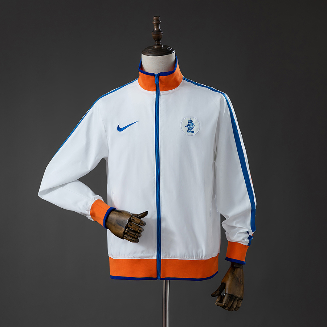 Netherlands 10/11 Retro Windbreaker White S-XXL 3