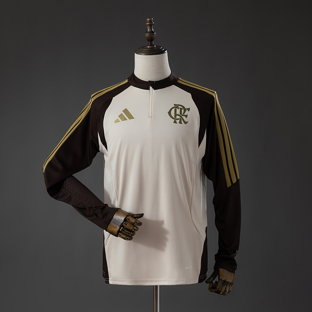 Flamengo 26/27 Long Sleeved Training uniform Apricot S-XXL 3