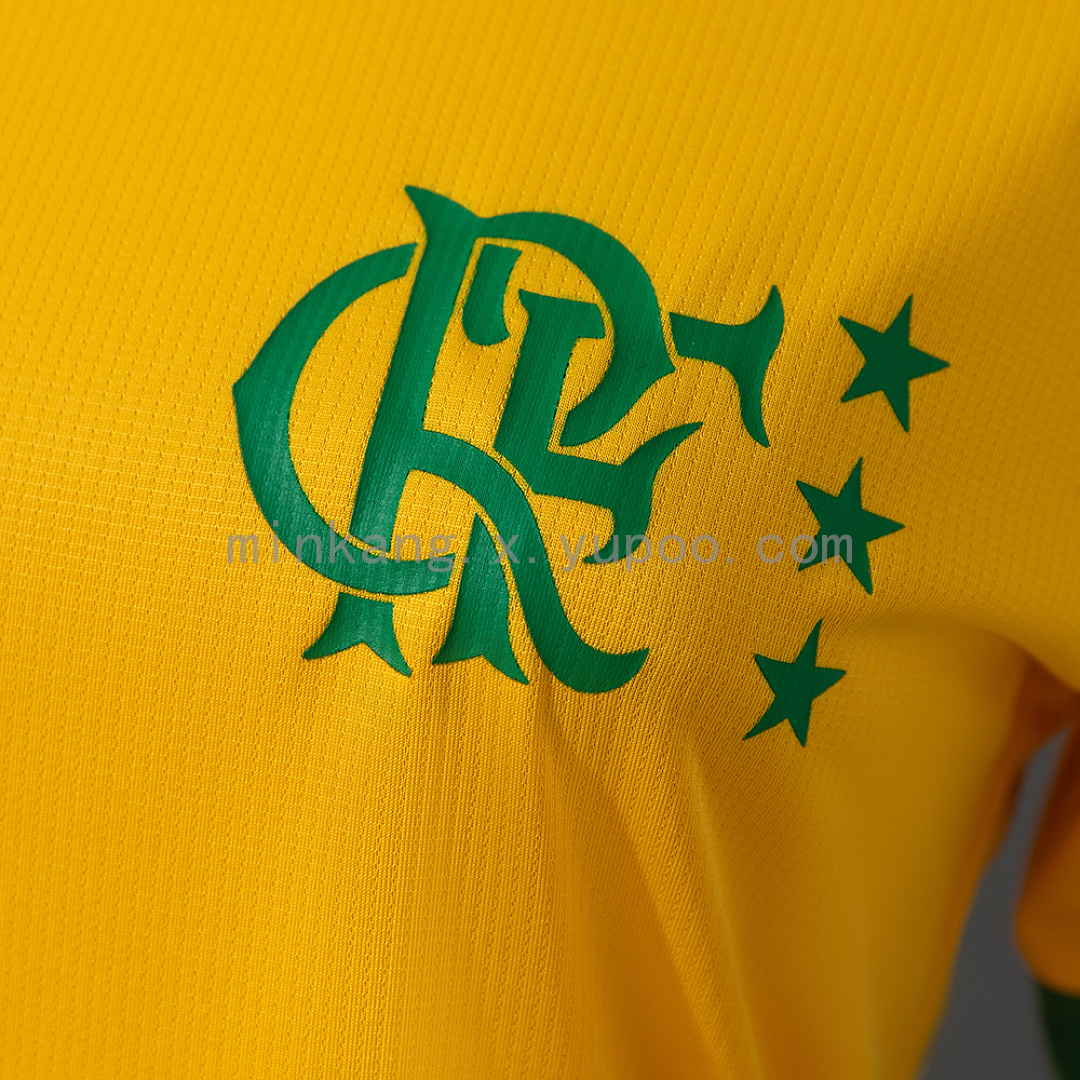 Flamengo 26/27 Zico Signature World Cup Version Yellow Womens Jersey S-XXL 5