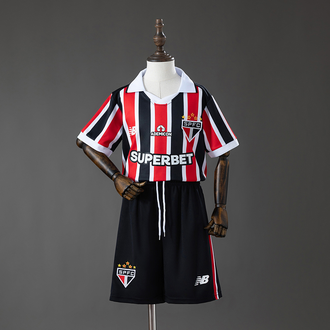 Sao Paulo 26/27 Away Kids Kit Jersey Size 16-28 3
