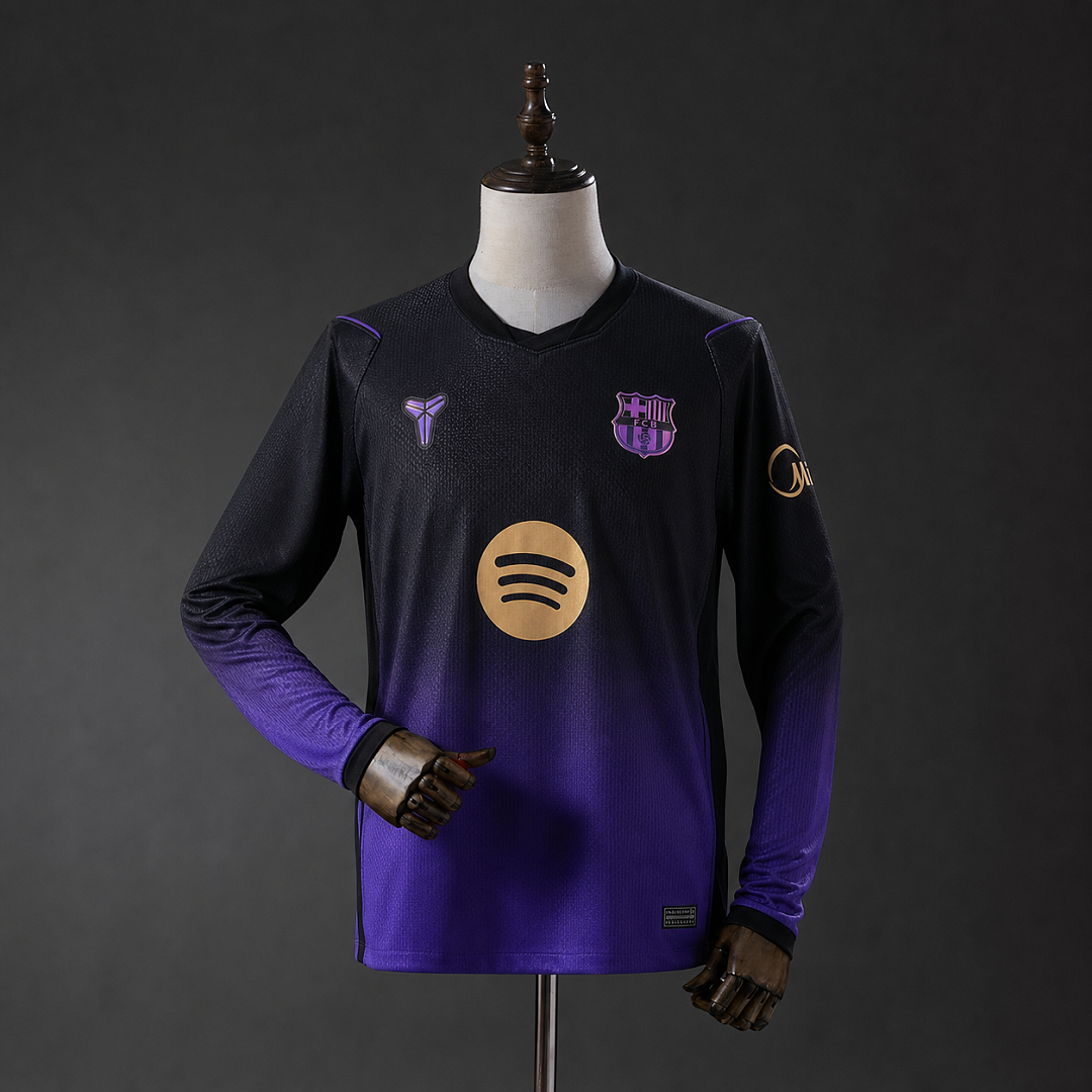 Barcelona x Kobe Bryant 26/27 Away Long Sleeved Jersey S-5XL 3