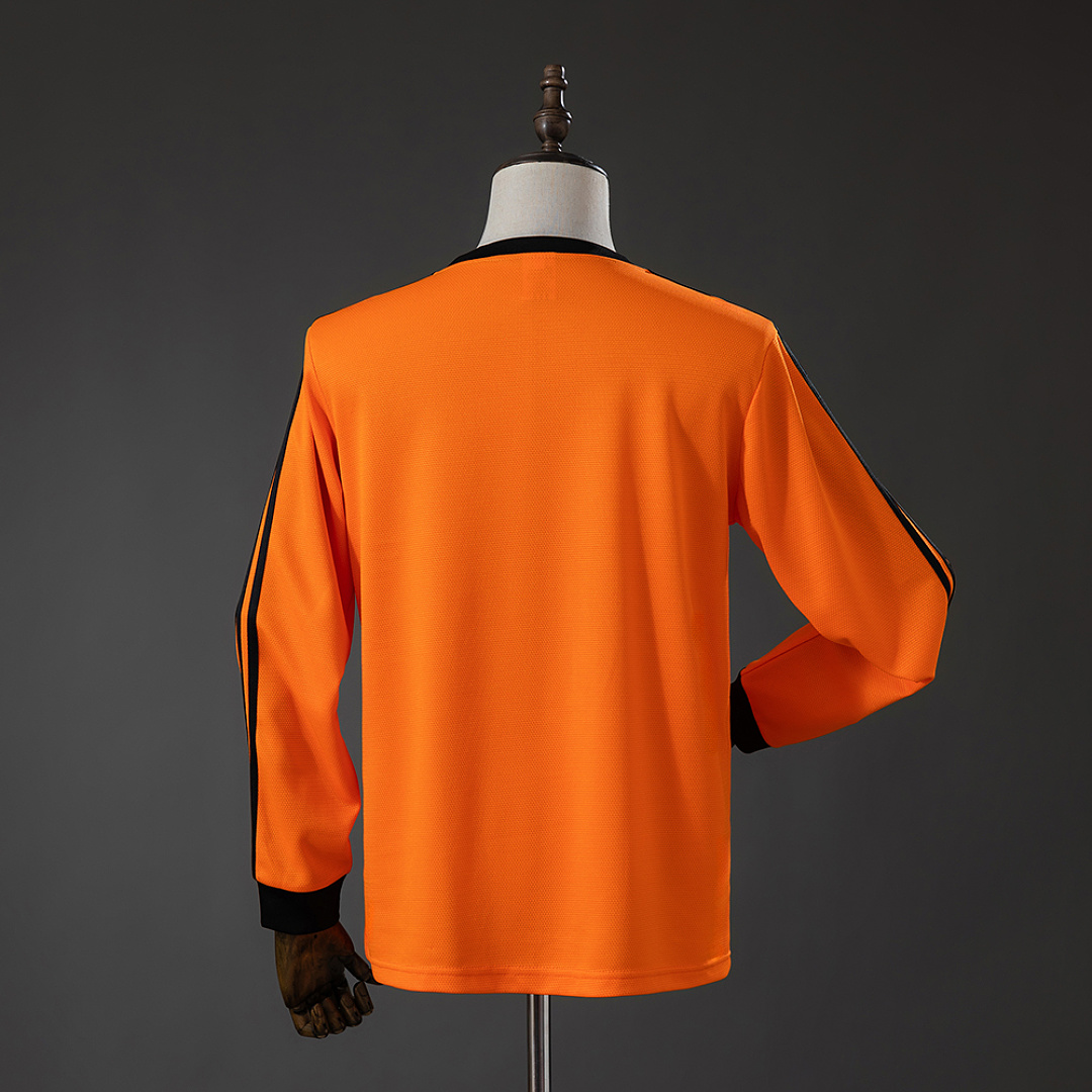 Netherlands 1980 Home Retro Long Sleeved Jersey S-XXL 3