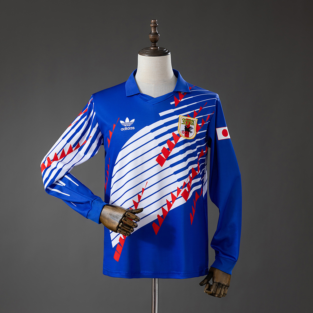 Japan 1993 Home Retro Long Sleeved Jersey S-XXL