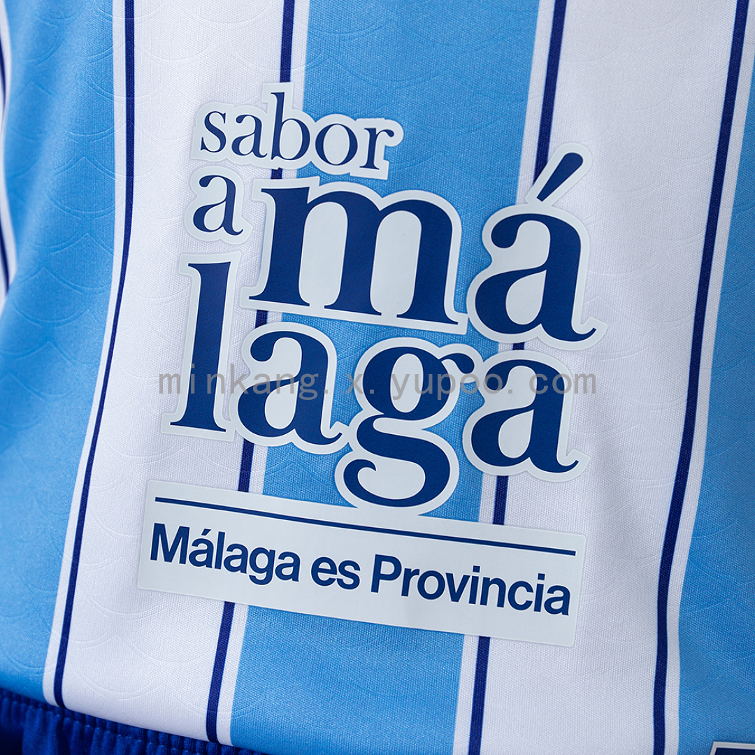 Malaga 26/27 Home Kids Kit Jersey Size 16-28 8
