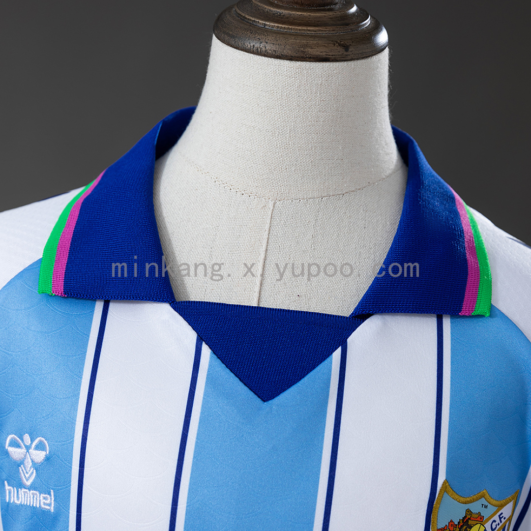 Malaga 26/27 Home Kids Kit Jersey Size 16-28 9
