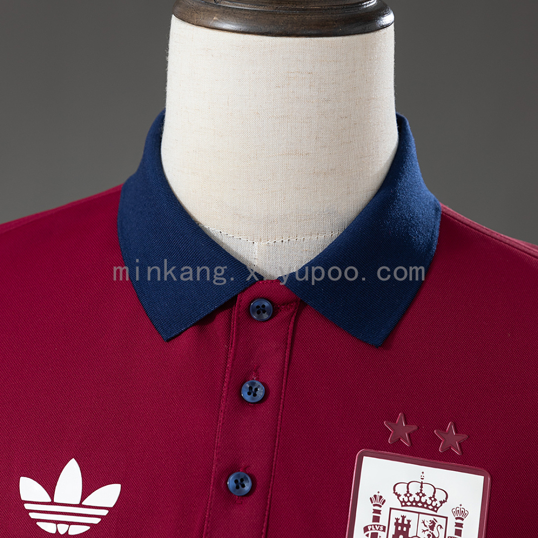 Spain 26/27 Polo Red Jersey S-4XL 7
