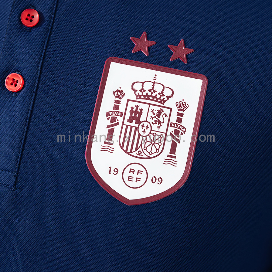 Spain 26/27 Polo Blue Jersey S-4XL 6