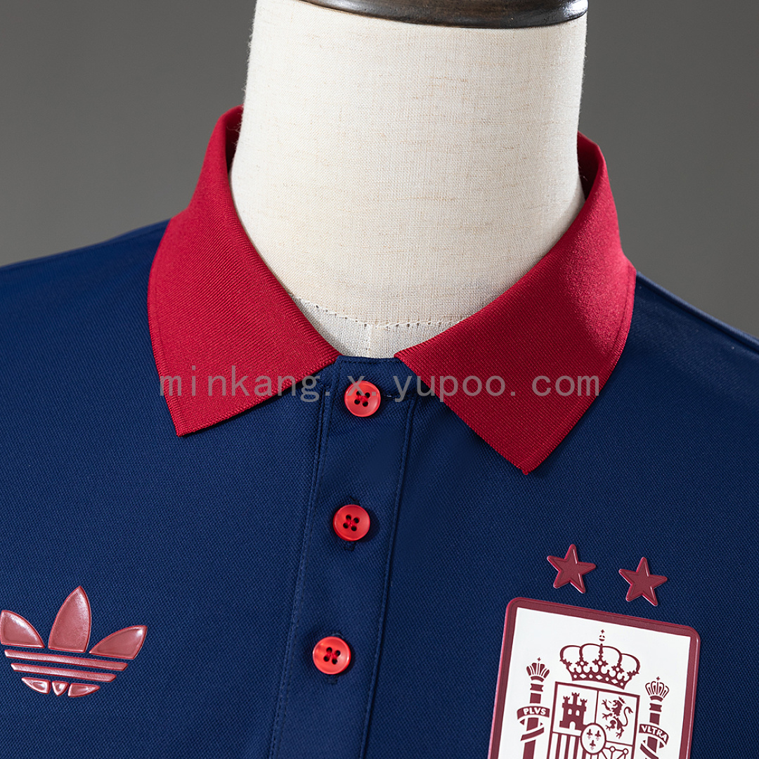 Spain 26/27 Polo Blue Jersey S-4XL 7