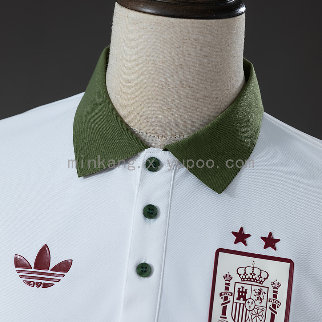 Spain 26/27 Polo White Jersey Jersey S-4XL 7