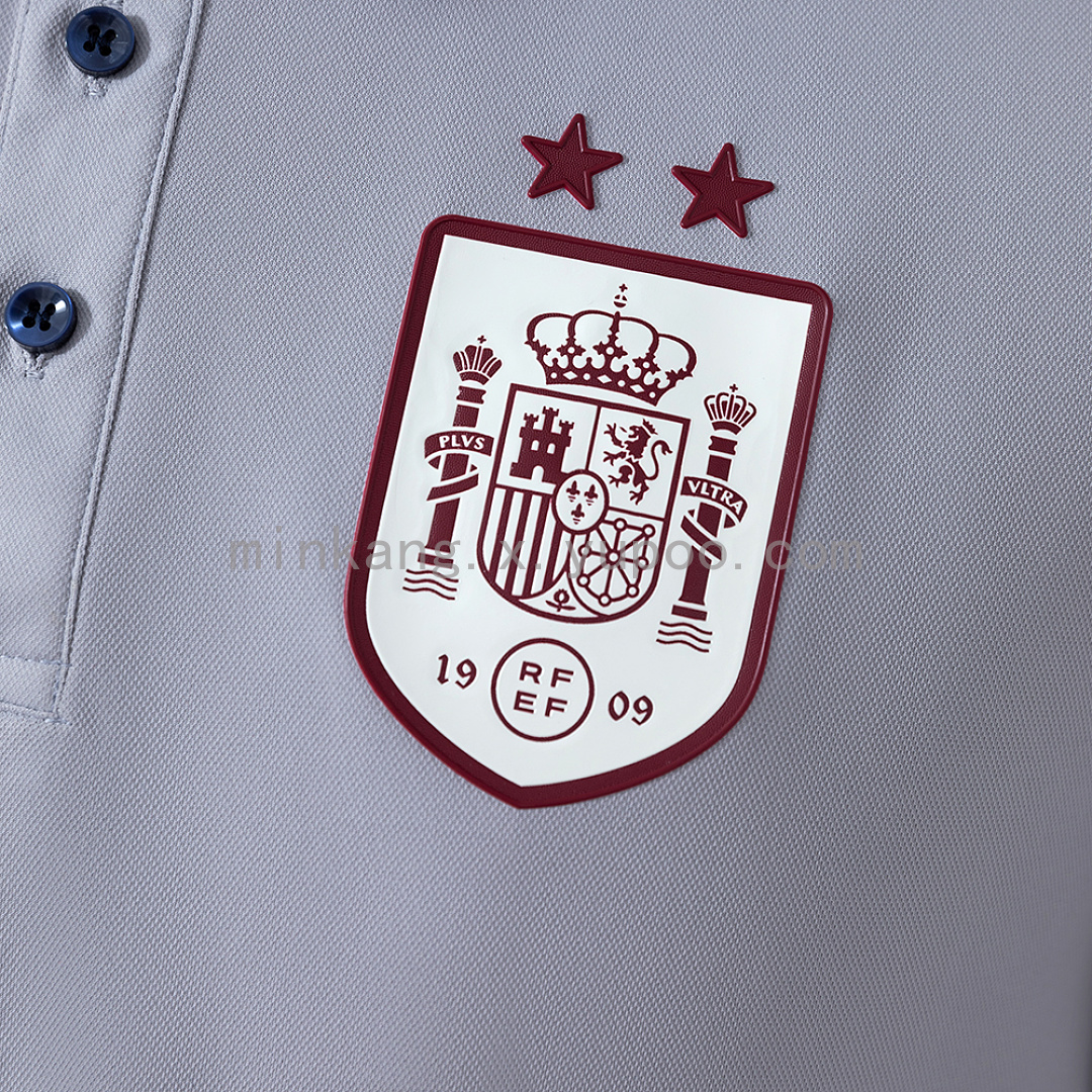 Spain 26/27 Polo Grey Jersey S-4XL 6