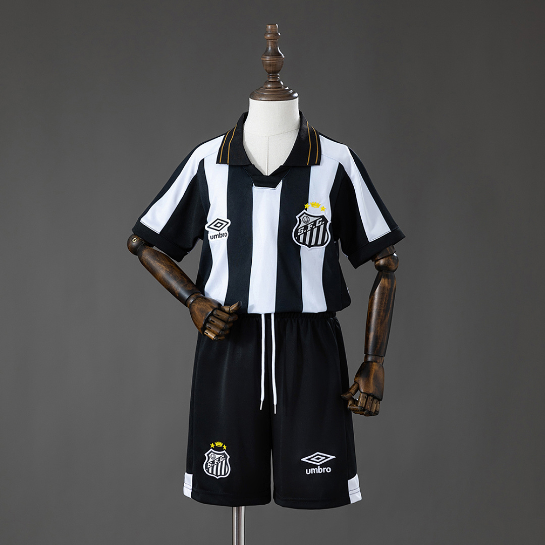 Santos 26/27 Away Kids Kit Jersey Size: 16-28 2