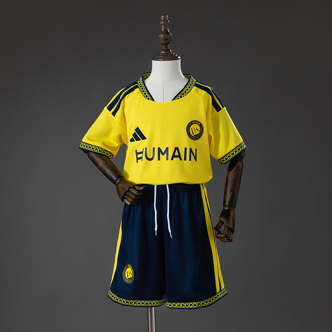 Al-Nassr 26/27 Home Kids kit Size 16-28