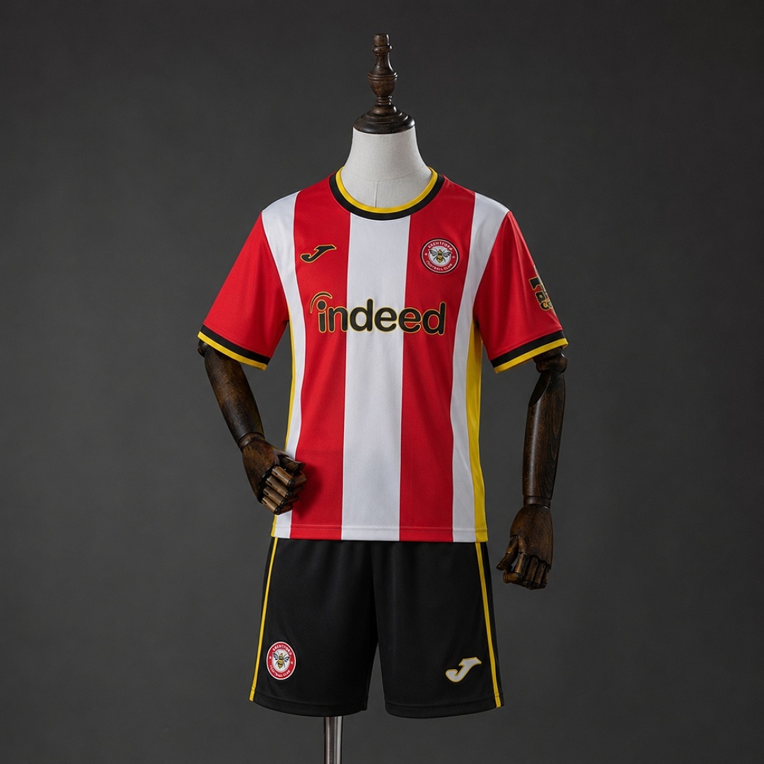 Brentford 26/27 Home Kids kit Size 16-28