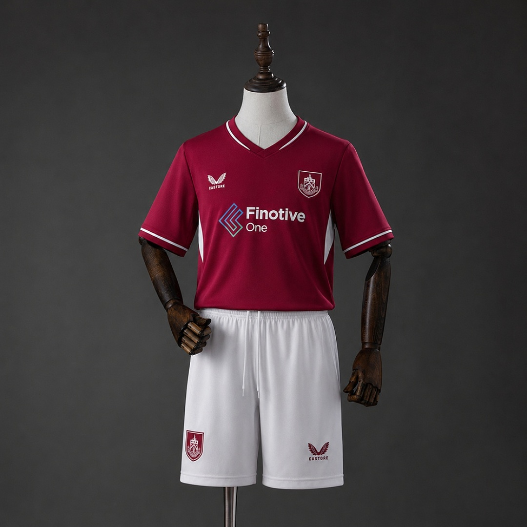 Burnley 26/27 Home Kids kit Jersey Size 16-28