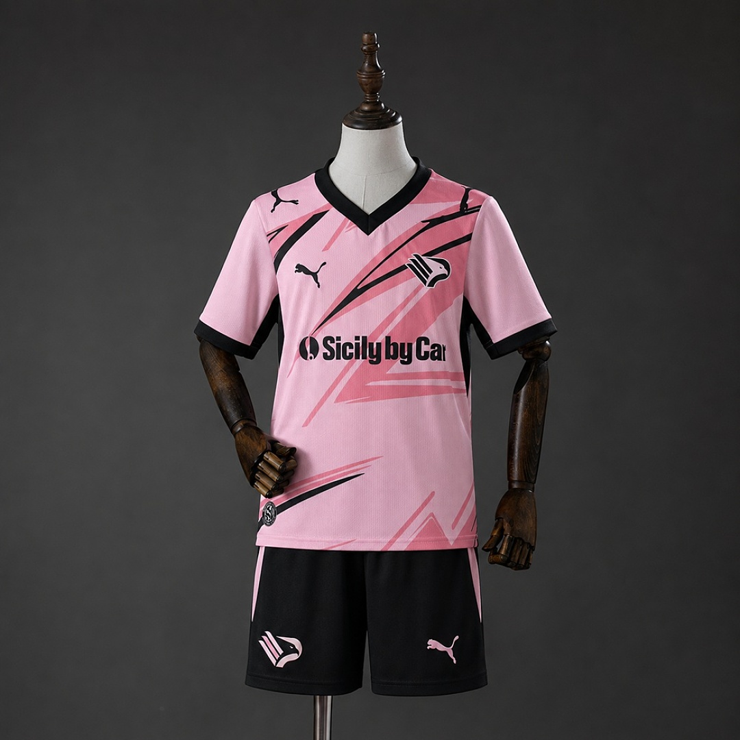 Palermo 26/27 Home Kids kit Jersey Size 16-28 2