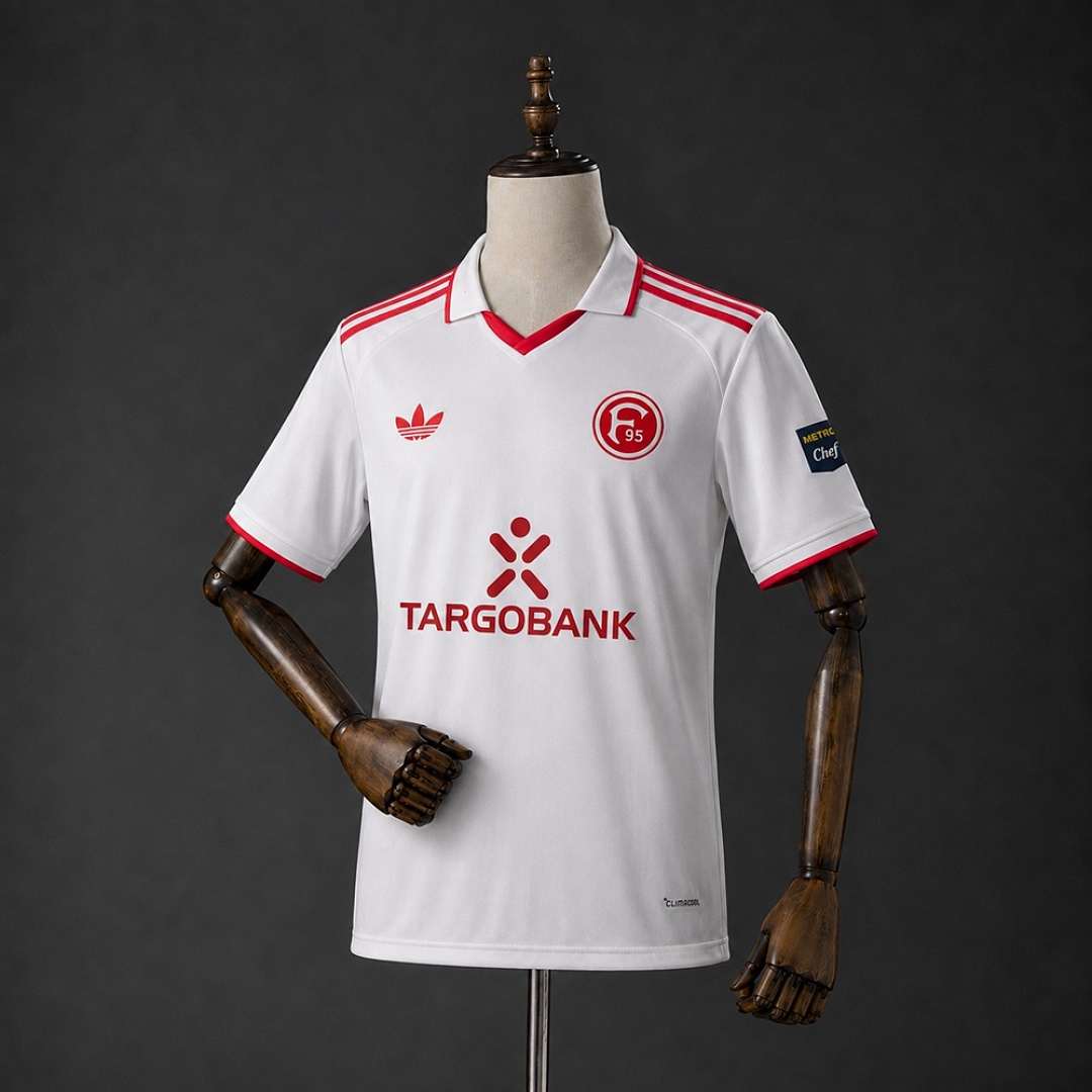 Fortuna Düsseldorf 26/27 White Third Away Kit S-2XL 3