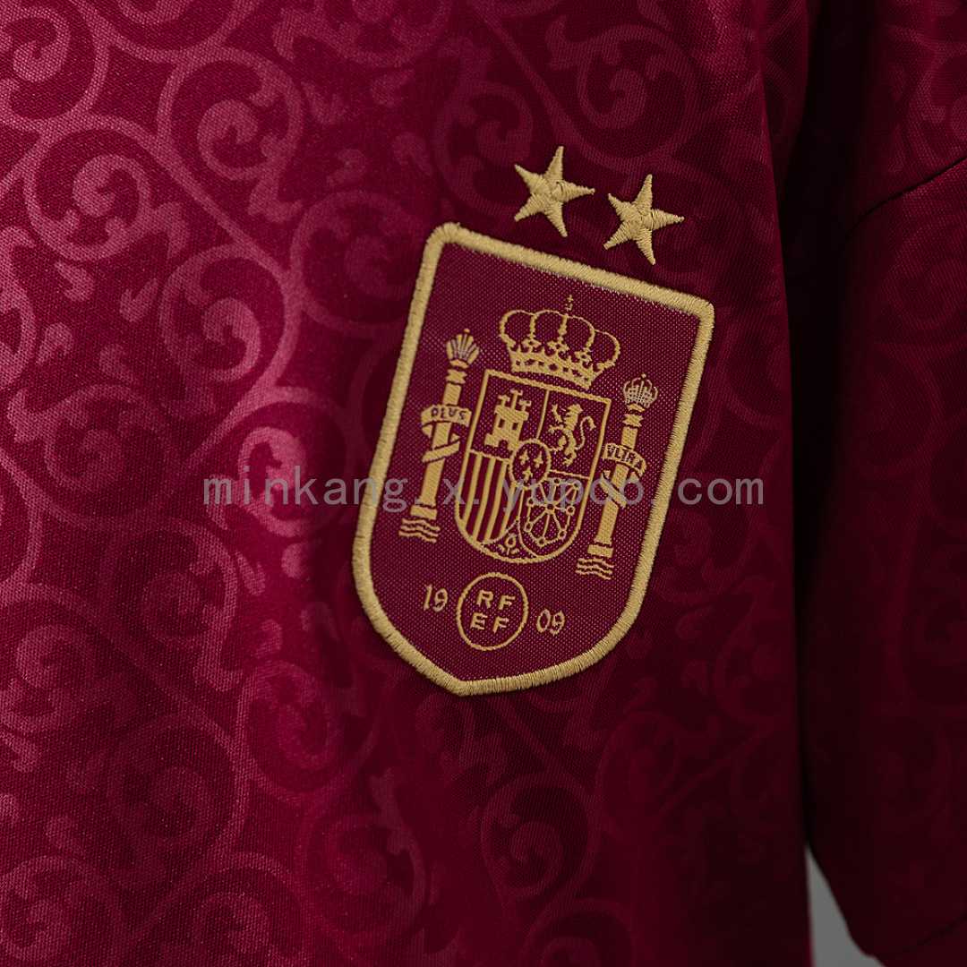 Spain 2026 2 Stars Special Edition Kids Kit - Maroon Size 16-28 4
