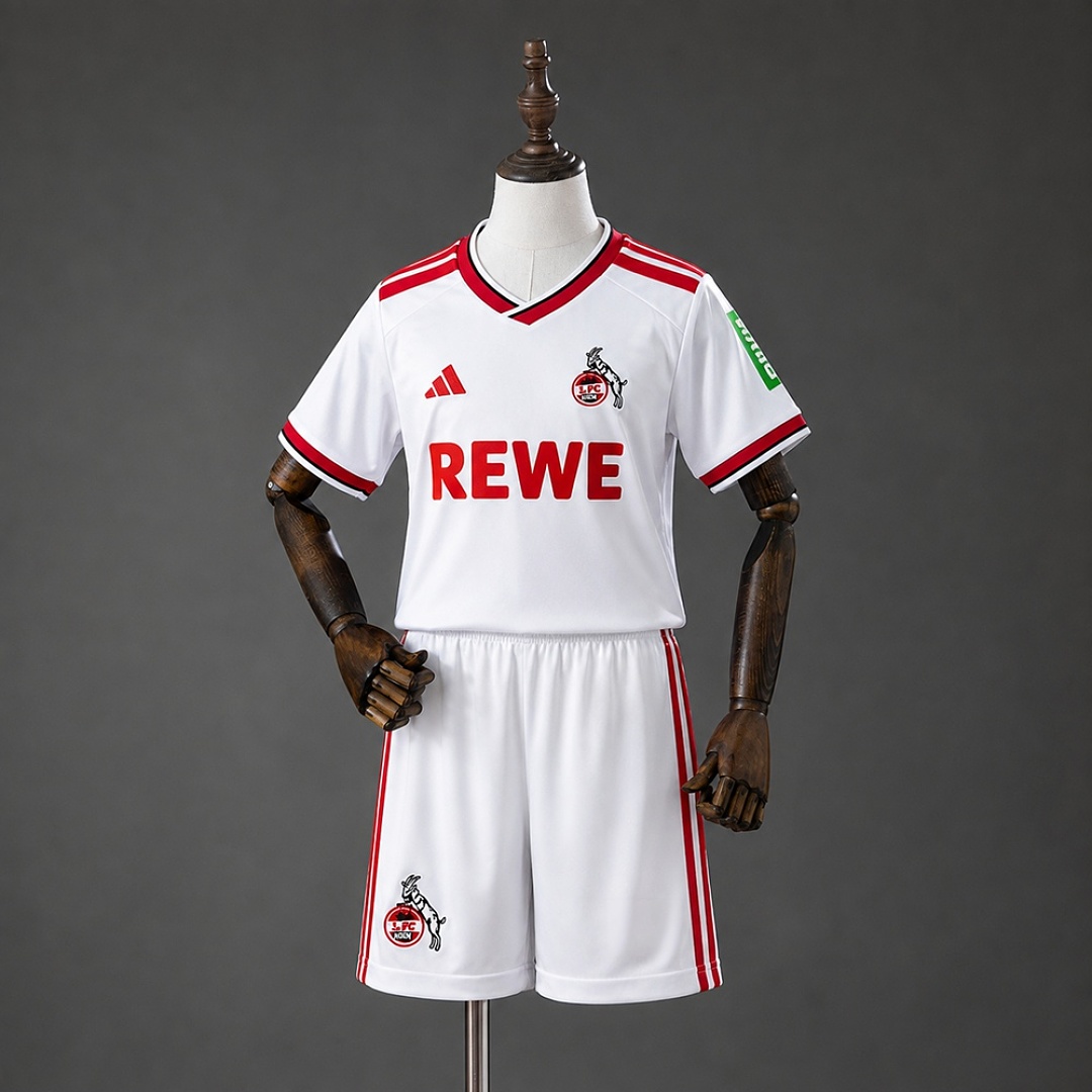 FC Köln 26/27 Home Kids kit Size 16-28 3
