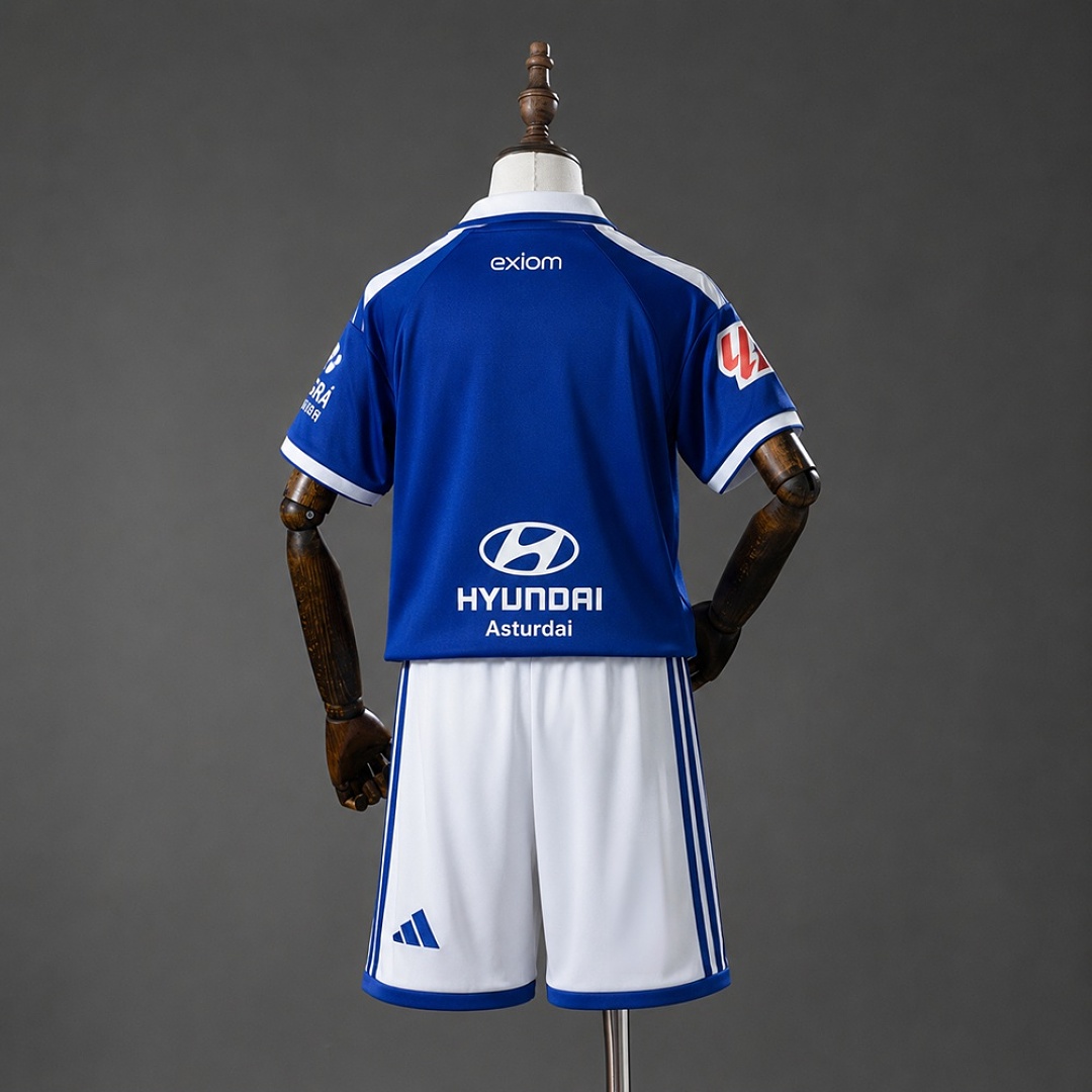 Real Oviedo 26/27 Home Kids Kit Size 16-28 2