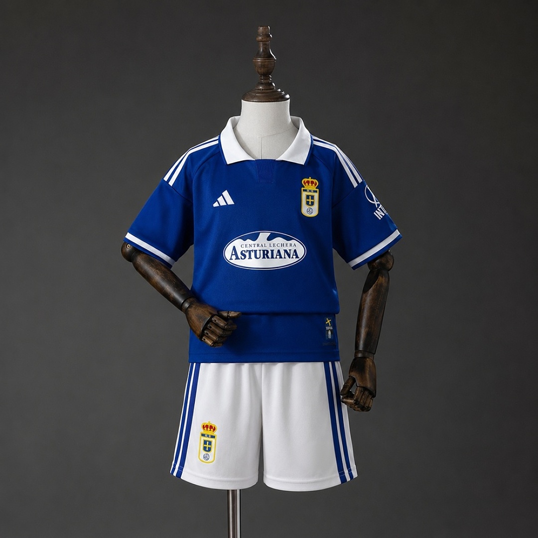 Real Oviedo 26/27 Home Kids Kit Size 16-28